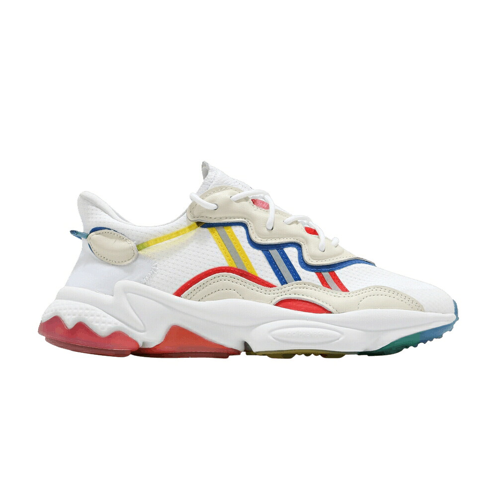 アディダス 白色 ホワイト 'RAINBOW PRIDE' スニーカー メンズ ADIDAS OZWEEGO / FOOTWEAR WHITE FOOTWEAR WHITE｜スニケス