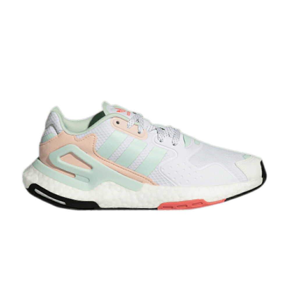 アディダス ジョガーパンツ 白色 ホワイト WHITE GREEN スニーカー レディース ADIDAS WMNS DAY JOGGER DASH / FOOTWEAR WHITE ICE MINT DASH