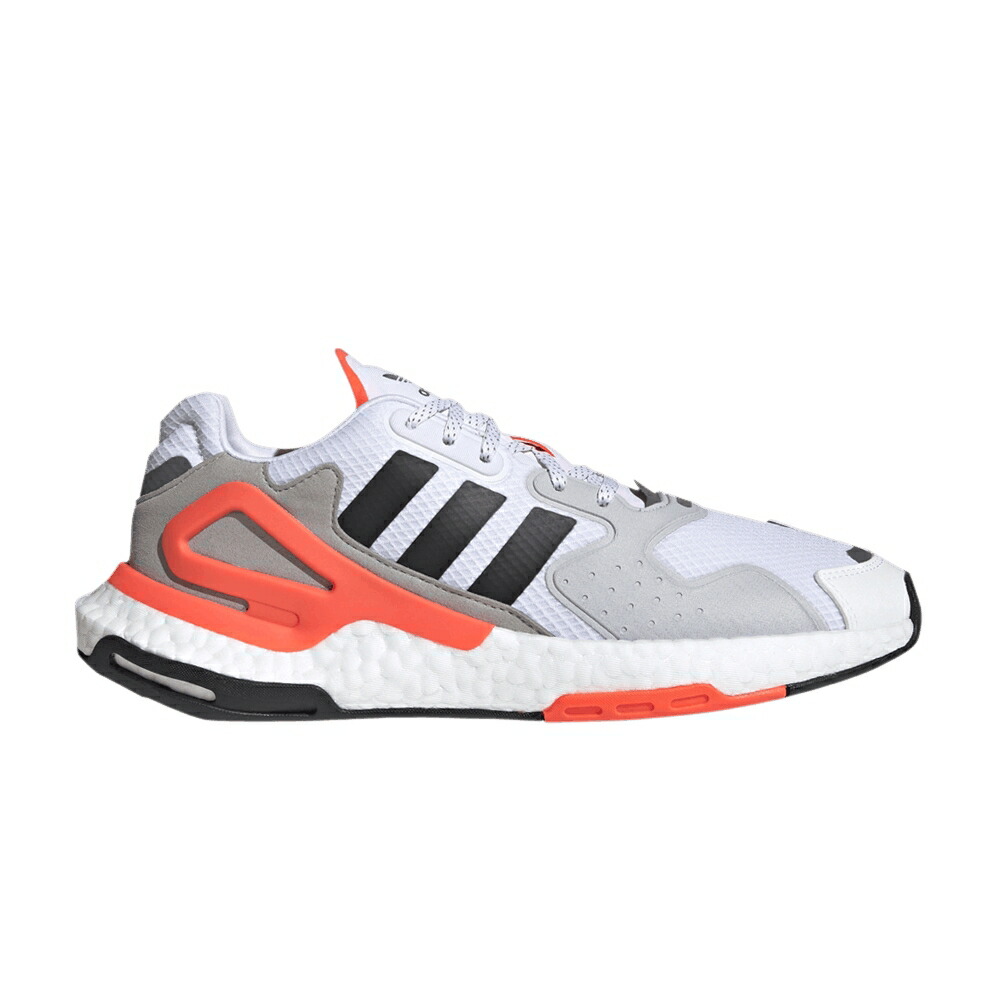 アディダス ジョガーパンツ 白色 ホワイト コア 黒色 ブラック 灰色 グレー WHITE CORAL スニーカー メンズ ADIDAS DAY JOGGER HOT / CLOUD WHITE CORE BLACK GREY TWO