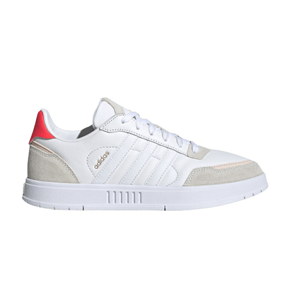 アディダス 白色 ホワイト WHITE PINK スニーカー レディース ADIDAS WMNS COURTMASTER SIGNAL / FOOTWEAR WHITE FOOTWEAR WHITE