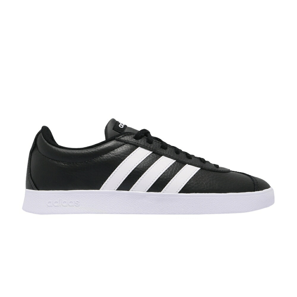 アディダス コート コア 黒色 ブラック 白色 ホワイト 2.0 BLACK WHITE スニーカー メンズ ADIDAS VL COURT / CORE BLACK CLOUD WHITE CLOUD