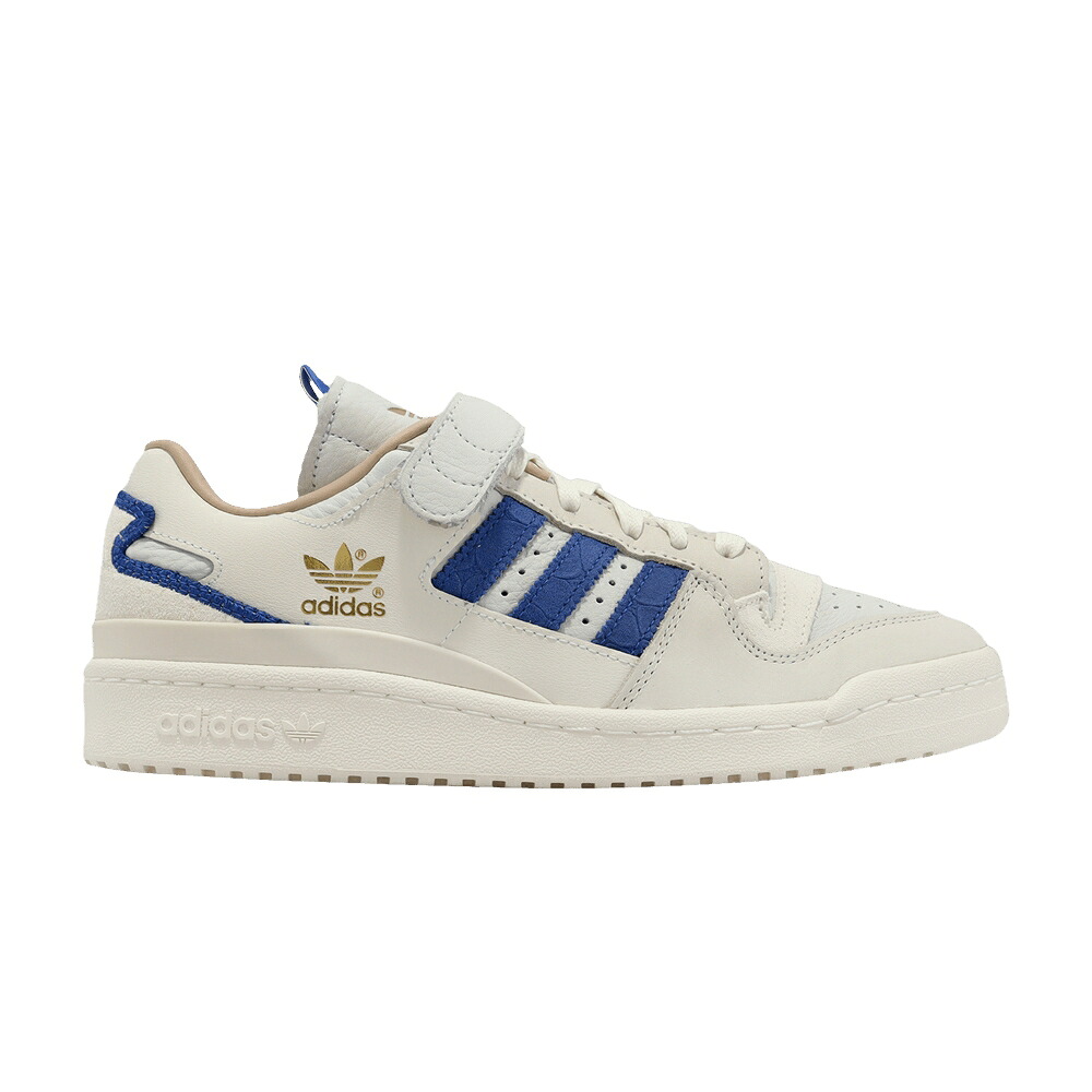 アディダス 討論会 象牙色 青味 青み \u0027HALO CROC\u0027 スニーカー メンズ ADIDAS FORUM 84 LOW IVORY ROYAL / HALO IVORY ROYAL BLUE CLOUD
