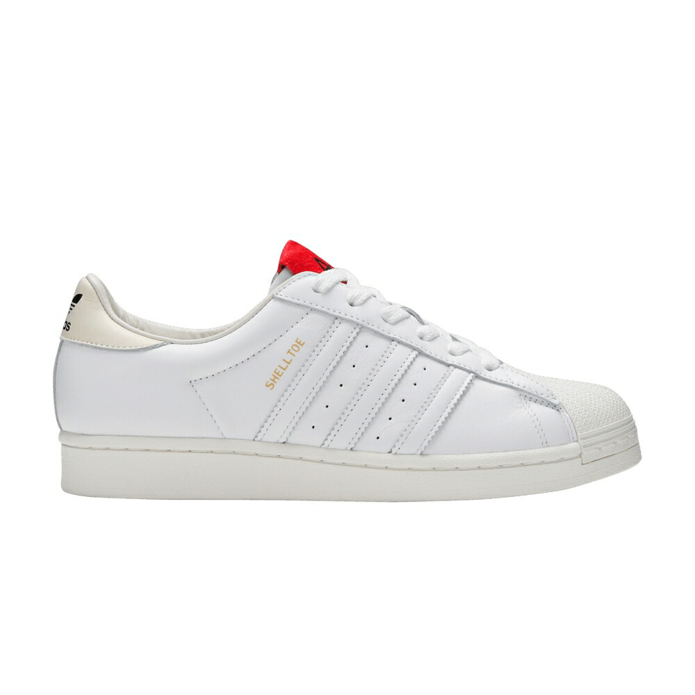 アディダス スーパースター シェル コア 白色 ホワイト WHITE SCARLET スニーカー メンズ ADIDAS 424 X SUPERSTAR SHELL TOE / CORE WHITE CORE WHITE SCARLET