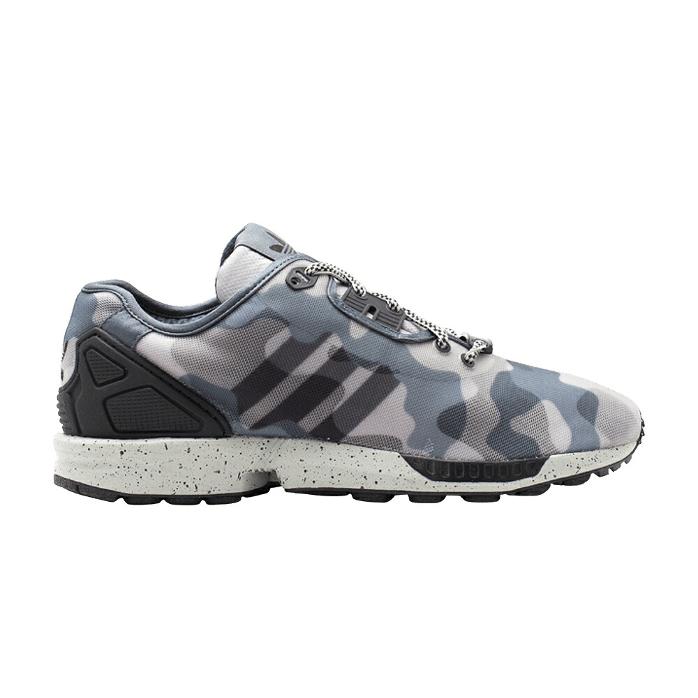 アディダス 灰色 グレー コア 黒色 ブラック 'CAMO GREY' スニーカー メンズ ADIDAS ZX FLUX DECON / SOLD GREY BOLD ONIX CORE BLACK｜スニケス