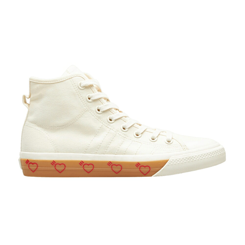 アディダス 御機嫌 白いこと 白いこと \u0027OFF WHITE\u0027 スニーカー メンズ ADIDAS HUMAN MADE X NIZZA HIGH / OFF WHITE OFF WHITE OFF WHITE