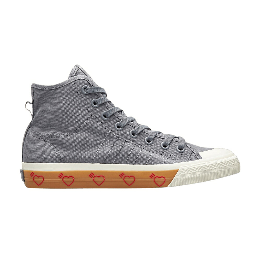 アディダス 御機嫌 薄墨色 薄墨色 \u0027GREY\u0027 スニーカー メンズ ADIDAS HUMAN MADE X NIZZA HIGH / GREY FIVE GREY FIVE GREY FIVE
