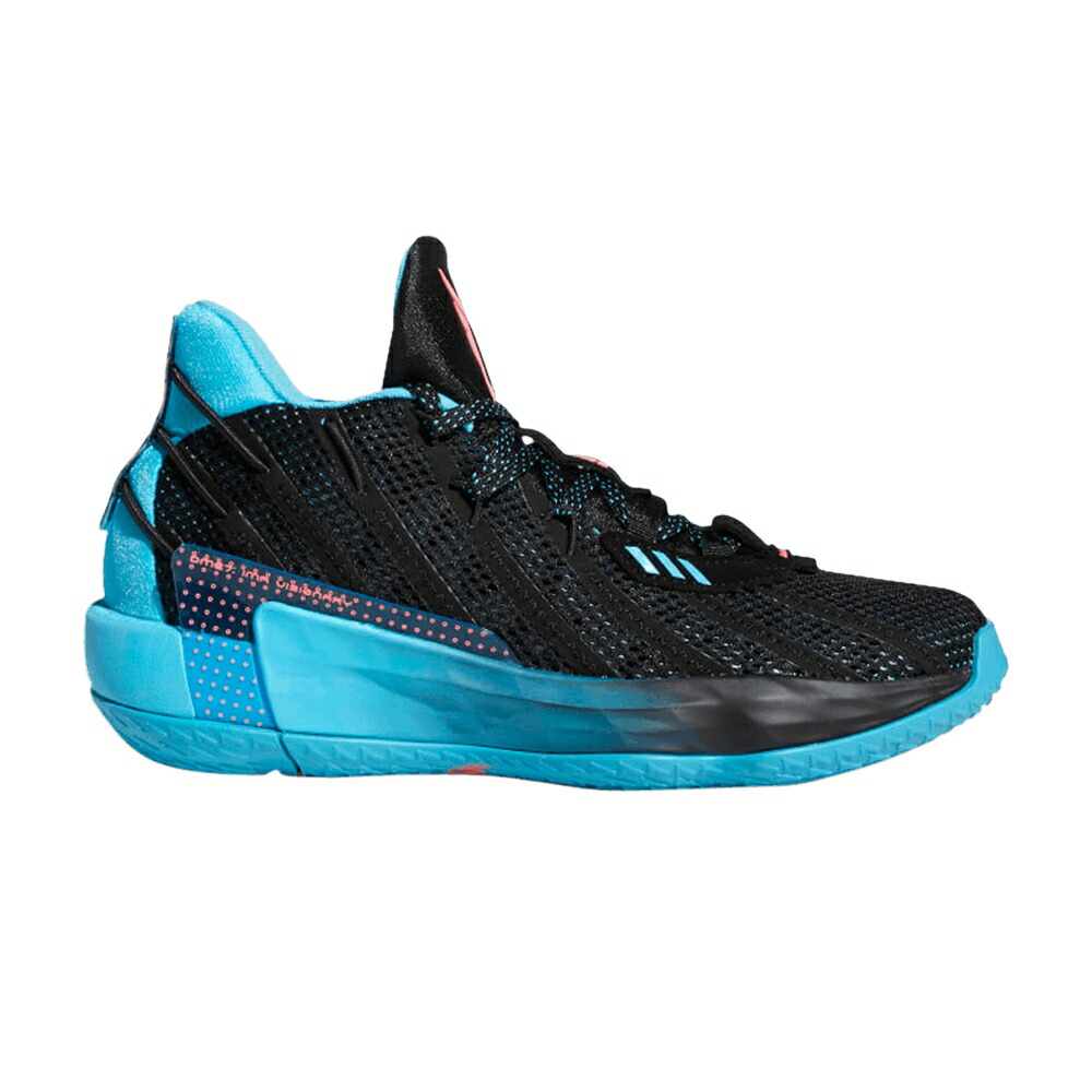 アディダス コア 黒色 ブラック ピンク VISIONARY スニーカー メンズ ADIDAS DAME 7 BIG KID / CORE BLACK SIGNAL PINK SIGNAL