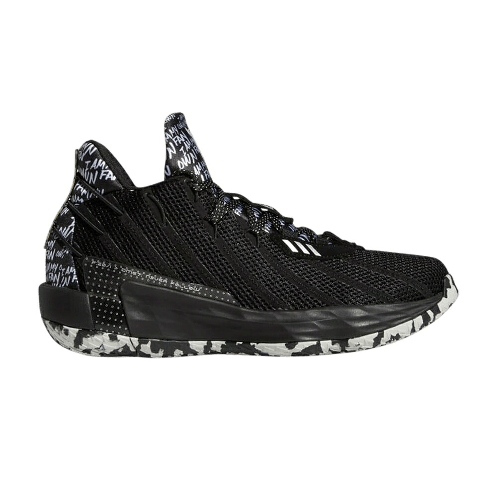 アディダス コア 黒色 ブラック 銀色 シルバー 'I FAN' スニーカー メンズ ADIDAS DAME 7 GCA AM MY OWN / CORE BLACK SILVER METALLIC CORE