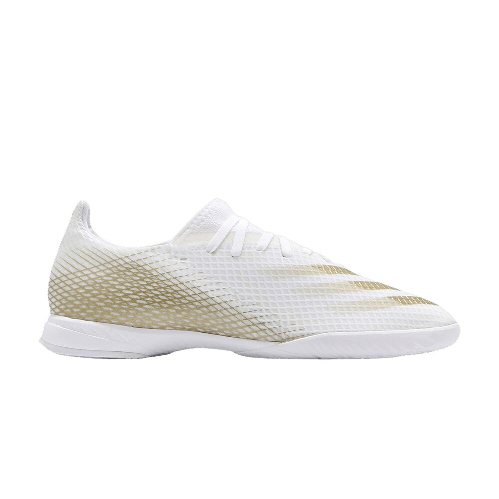 アディダス ゴールド 白いこと 白いこと GHOSTED.3 \u0027WHITE MELANGE\u0027 スニーカー メンズ ADIDAS X IN METALLIC GOLD / CLOUD WHITE METALLIC GOLD