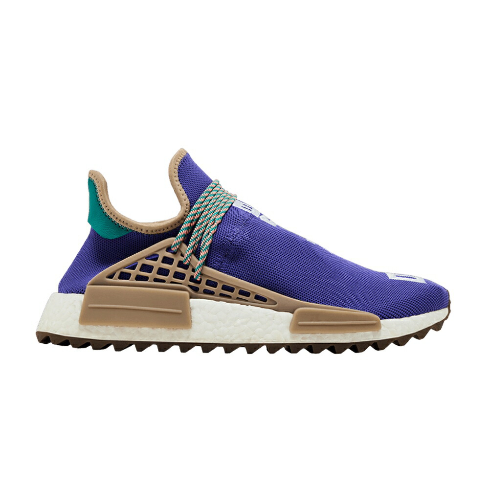 アディダス 紫 パープル カーキ 'RESPIRA' スニーカー メンズ ADIDAS PHARRELL X NMD HUMAN RACE TRAIL FRIENDS AND FAMILY / PURPLE KHAKI