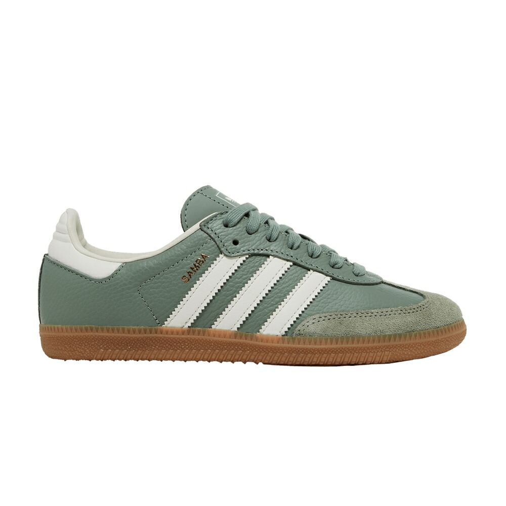 アディダス サンバ 緑 グリーン 銀色 シルバー 白色 ホワイト ILVER GUM スニーカー レディース ADIDAS WMNS SAMBA OG GREEN / SILVER GREEN CHALK WHITE GUM