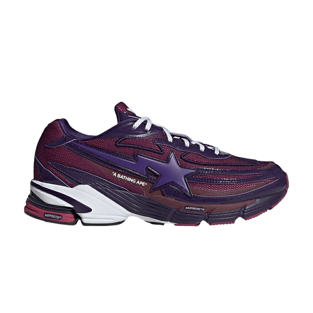 アディダス 紫 パープル 白いこと 白いこと 中核グループ \u0027DARK PURPLE\u0027 スニーカー メンズ ADIDAS BAPE X ORKETRO / DARK PURPLE CLOUD WHITE CORE