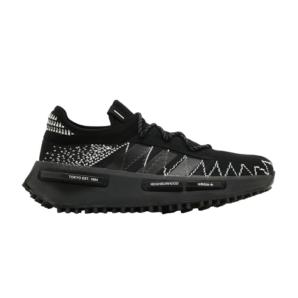 アディダス コア 黒色 ブラック 白色 ホワイト NMD_S1 BLACK スニーカー メンズ ADIDAS NEIGHBORHOOD X / CORE BLACK BONE CLOUD WHITE