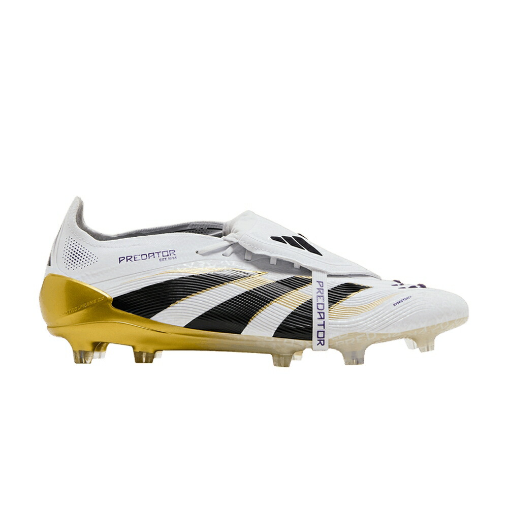 アディダス プレデター エリート 白色 ホワイト コア 黒色 ブラック ゴールド ROAD PACK スニーカー メンズ ADIDAS PREDATOR ELITE FOLDOVER TONGUE FG TO GLORY / CLOUD WHITE CORE BLACK GOLD