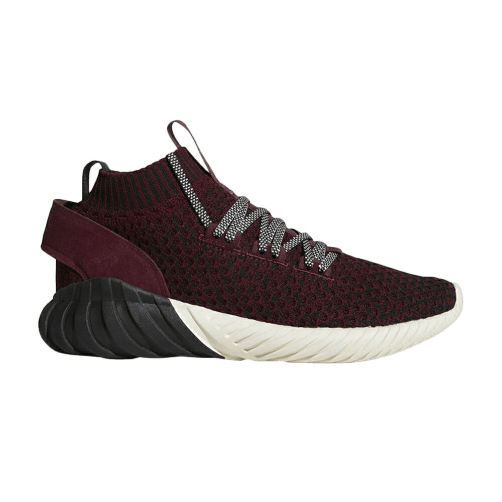 アディダス チューブラ コア 黒色 ブラック マルーン 白色 ホワイト 'MAROON' スニーカー メンズ ADIDAS TUBULAR DOOM SOCK PRIMEKNIT / CORE BLACK MAROON CLOUD WHITE