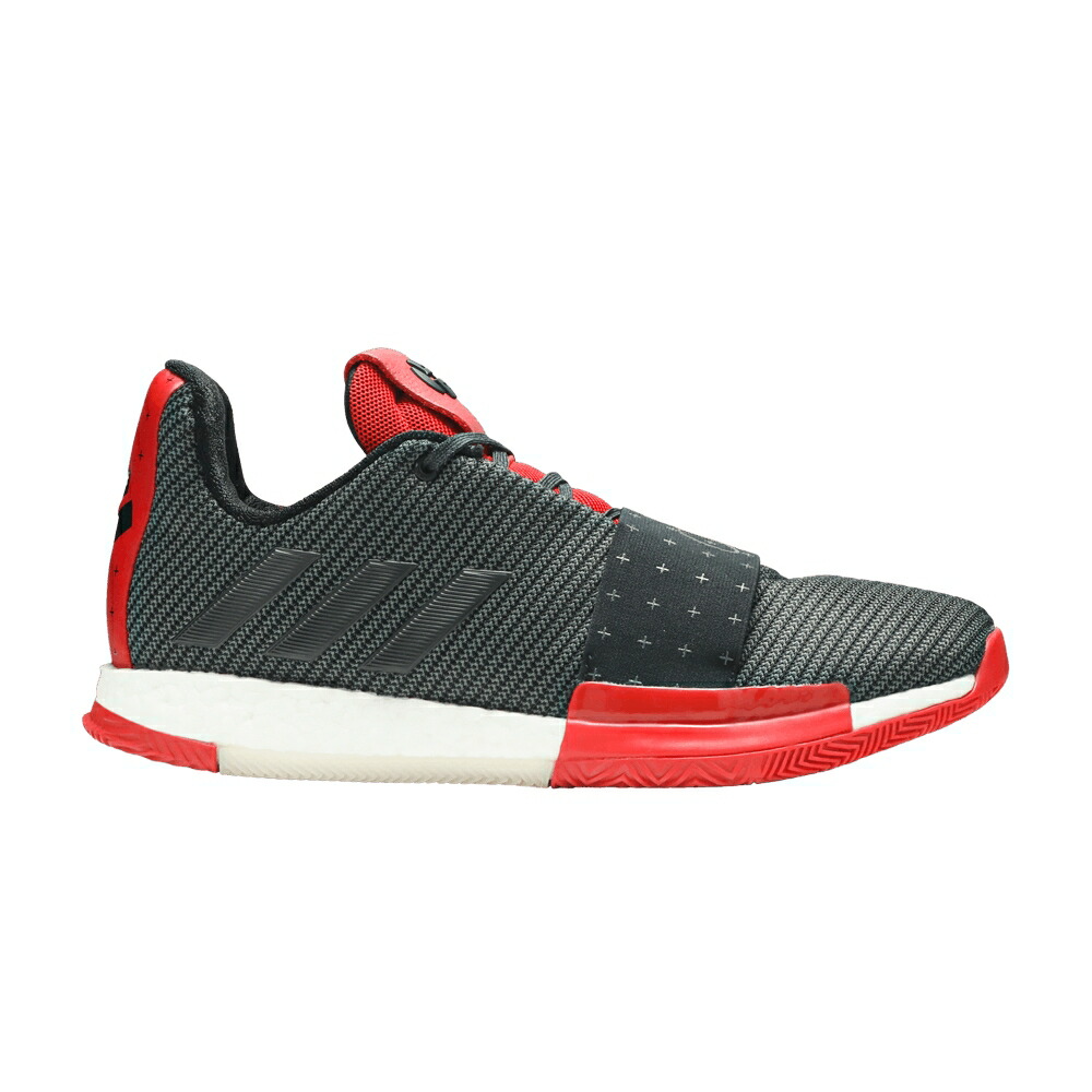 アディダス ハーデン コア 黒色 ブラック 灰色 グレー VOL. 'BLACK SCARLET' スニーカー メンズ ADIDAS HARDEN 3 / CORE BLACK GREY SCARLET