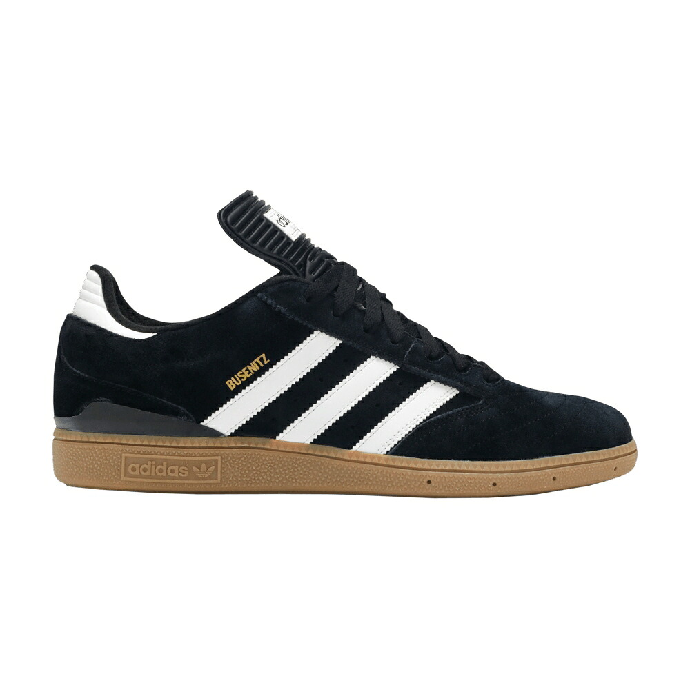 アディダス コア 黒色 ブラック 白色 ホワイト ゴールド 'BLACK GUM' スニーカー メンズ ADIDAS BUSENITZ / CORE BLACK CLOUD WHITE GOLD