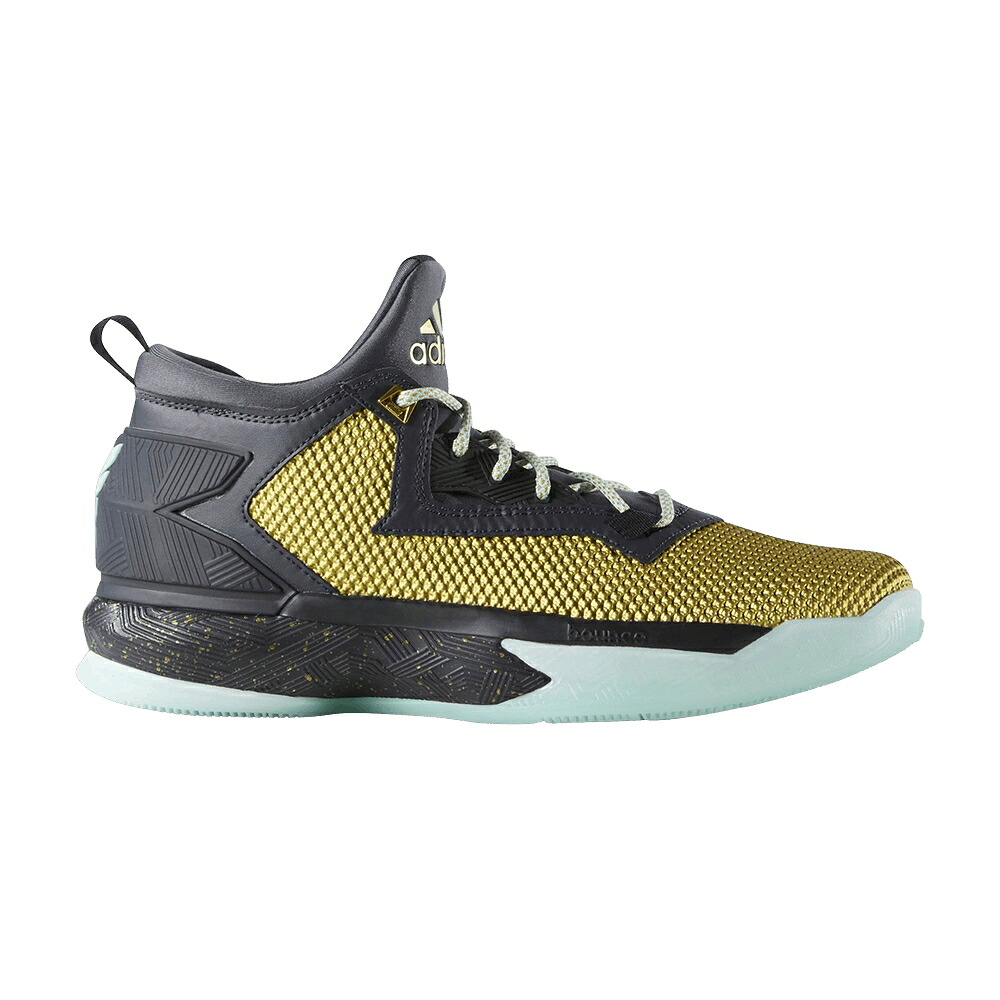アディダス ゴールド 薄墨色 薄墨色 緑 緑であること \u0027FOOLS GOLD\u0027 スニーカー メンズ ADIDAS D LILLARD 2 / GOLD DARK GREY GREEN GLOW
