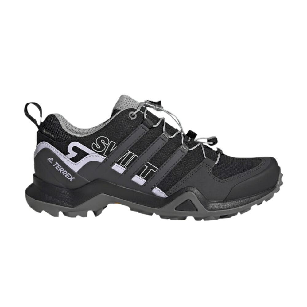 アディダス ソリッド コア 黒色 ブラック 灰色 グレー 紫 パープル 'BLACK GREY' スニーカー レディース ADIDAS WMNS TERREX SWIFT R2 GTX SOLID / CORE BLACK DGH SOLID GREY PURPLE
