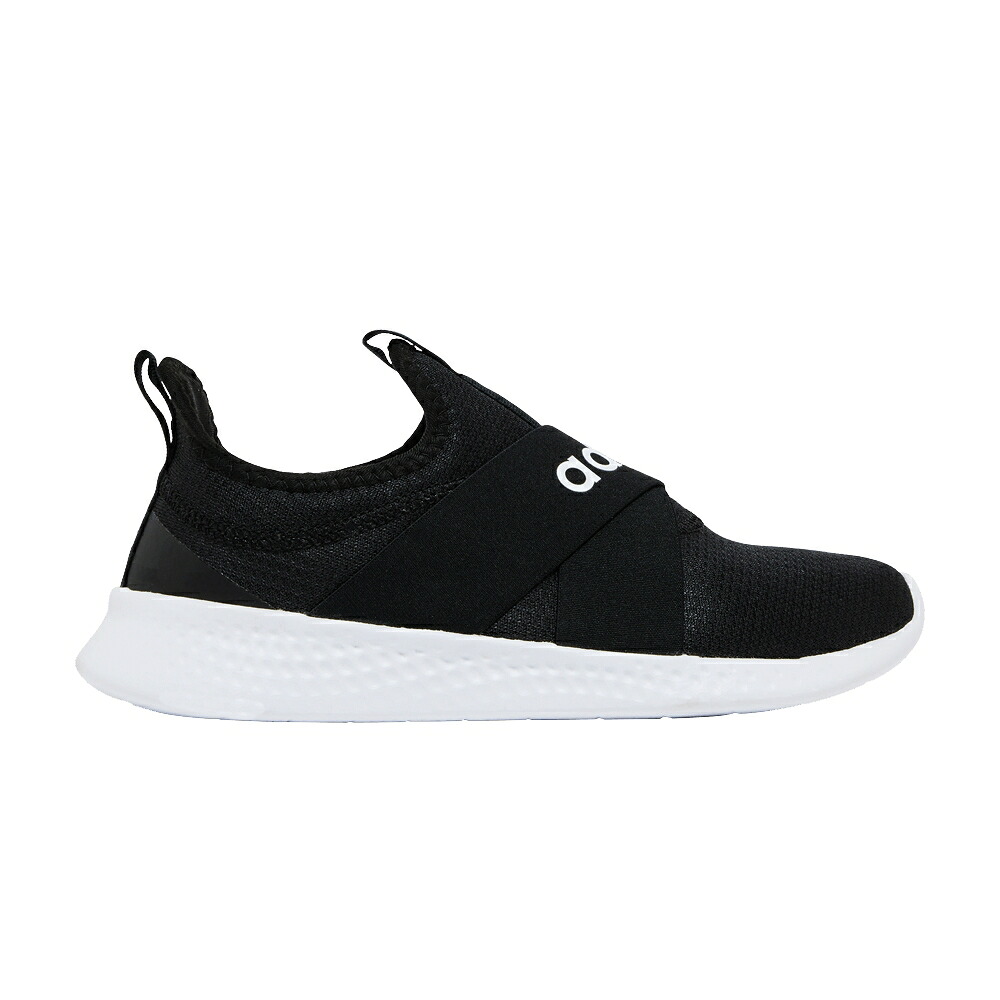 アディダス アダプト コア 黒色 ブラック 白色 ホワイト 灰色 グレー 'CORE BLACK' スニーカー レディース ADIDAS WMNS PUREMOTION ADAPT / CORE BLACK CLOUD WHITE GREY|スニケス