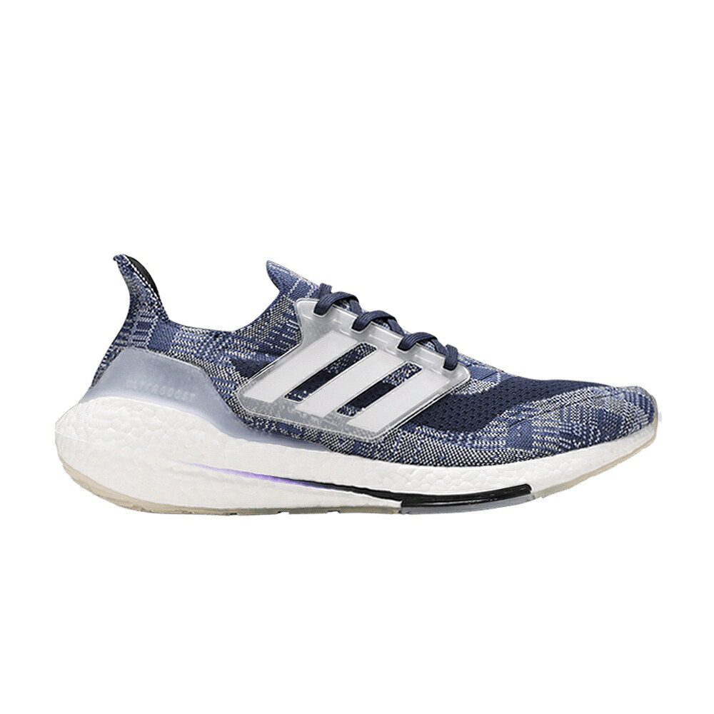 アディダス クルー 青色 ブルー 白色 ホワイト 紺色 ネイビー 'SASHIKO' スニーカー メンズ ADIDAS ULTRABOOST 21 / CREW BLUE CLOUD WHITE CREW NAVY