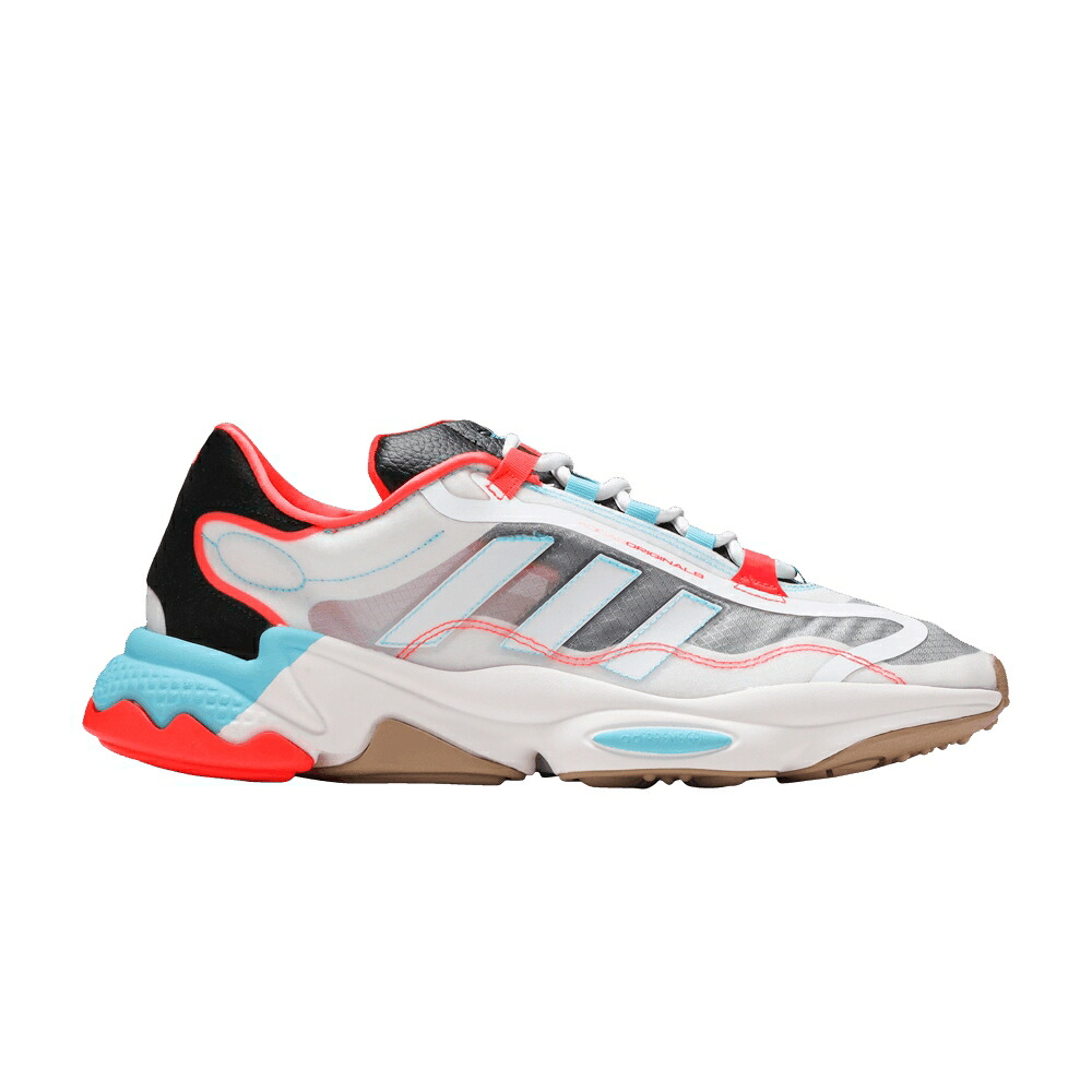 アディダス 純然たる シアン 白いこと 白いこと \u0027BRIGHT RED\u0027 スニーカー メンズ ADIDAS OZWEEGO PURE CYAN SOLAR / CLOUD WHITE BRIGHT CYAN SOLAR スニーカー-靴