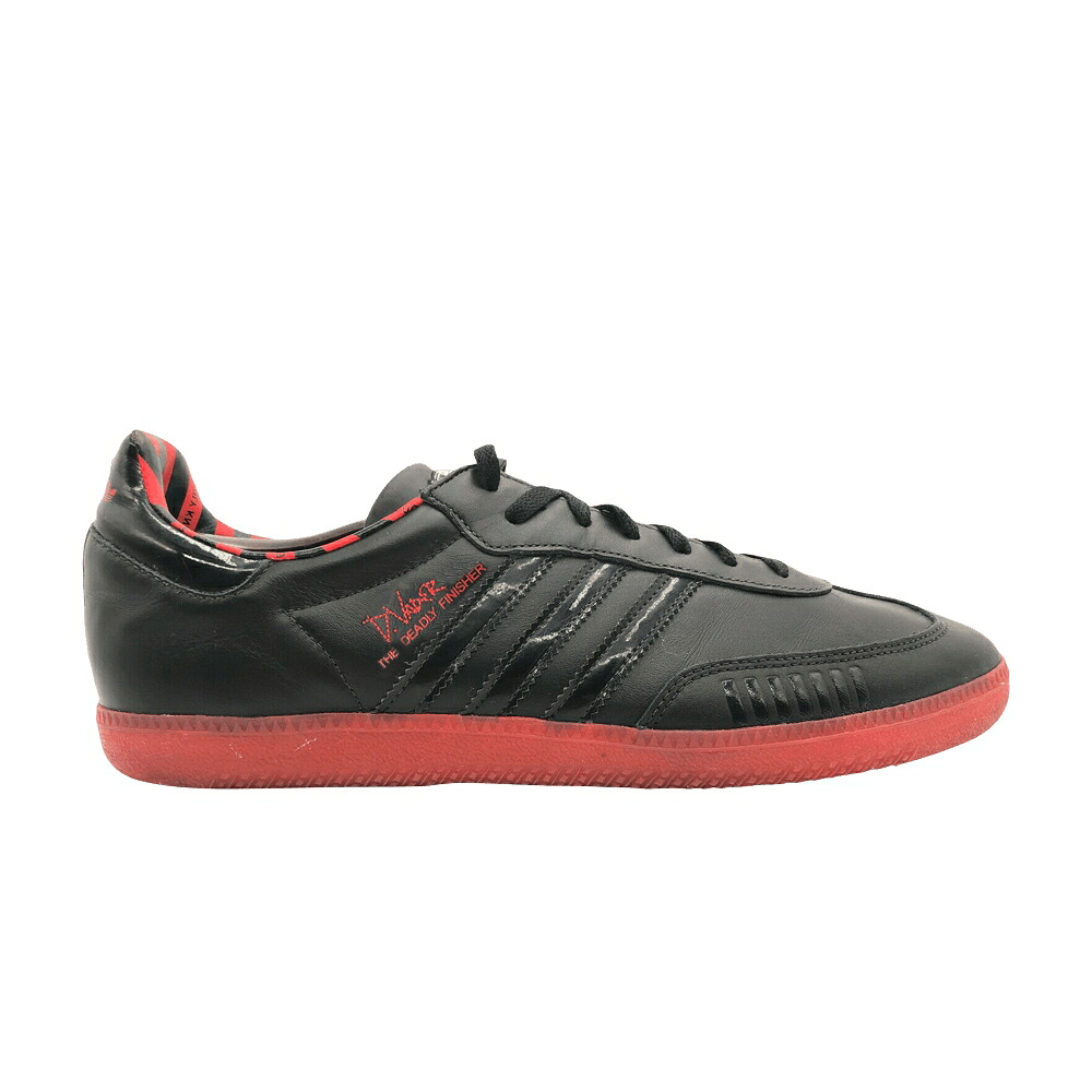 アディダス サンバ 黒いこと 黒いこと スターウォーズ \u0027DARTH FINISHER\u0027 スニーカー メンズ ADIDAS STAR WARS X SAMBA VADER - THE DEADLY / BLACK 1 BLACK 1 LIGHT SCARLET
