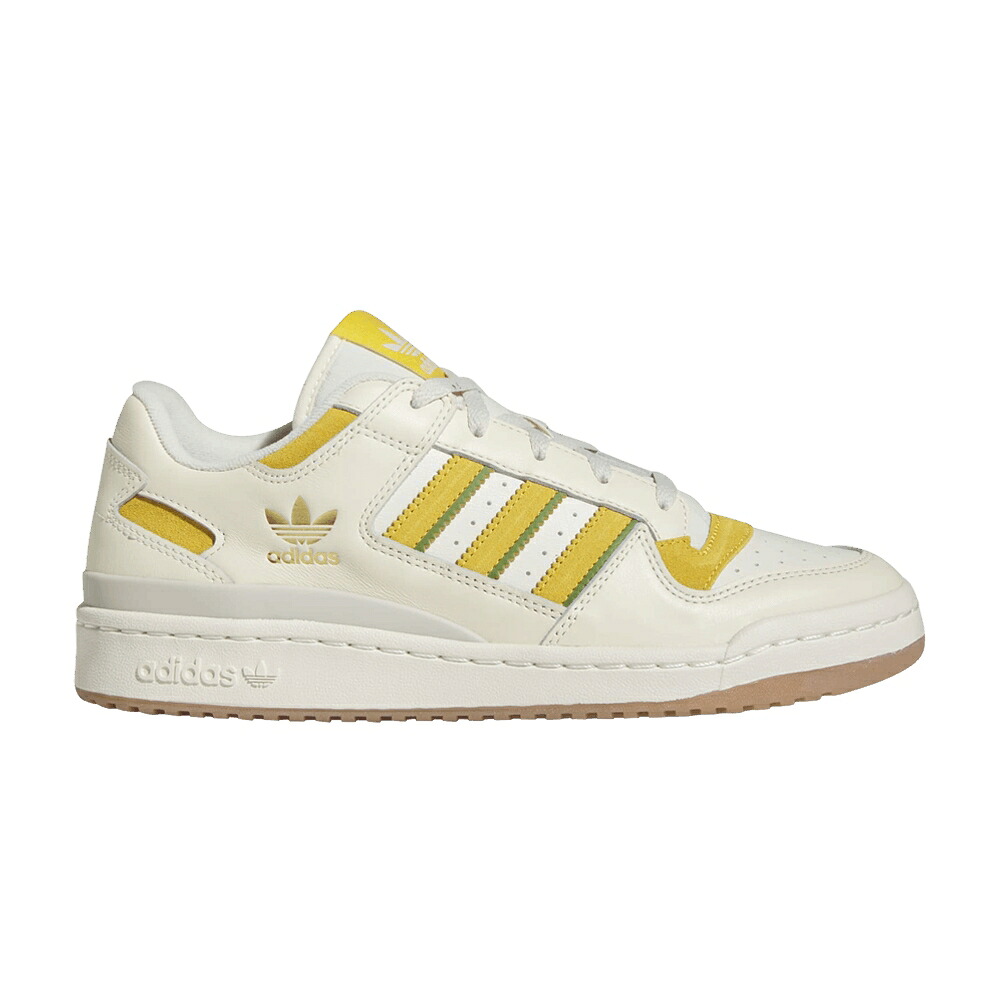 アディダス フォーラム クリーム 白色 ホワイト ゴールド クルー 緑 グリーン 'CREAM GOLD' スニーカー メンズ ADIDAS FORUM LOW CL / CREAM WHITE BOLD GOLD CREW GREEN