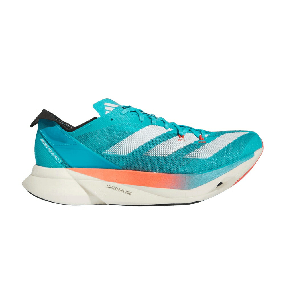 アディダス アディゼロ アディオス プロ シアン 白色 ホワイト 'LUCID WHITE' スニーカー レディース ADIDAS WMNS ADIZERO ADIOS PRO 3 CYAN / LUCID CYAN CLOUD WHITE BRIGHT