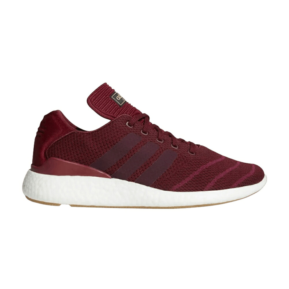 アディダス ワイン色 バーガンディー 'COLLEGIATE BURGUNDY' スニーカー メンズ ADIDAS BUSENITZ PUREBOOST PRIMEKNIT / COLLEGIATE BURGUNDY MYSTERY RUBY