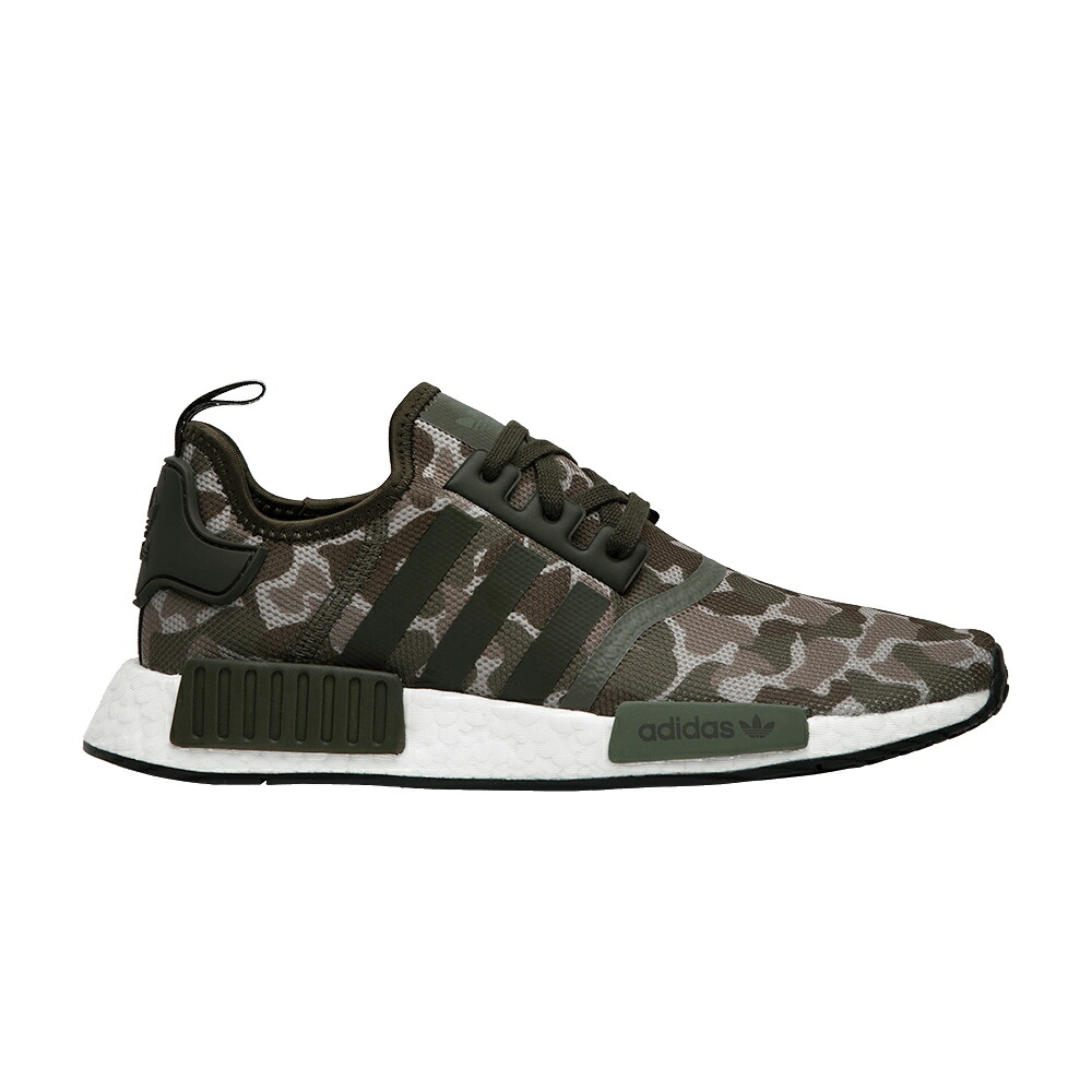 アディダス 積貨委託貨物 緑 緑であること NMD_R1 \u0027DUCK CAMO\u0027 スニーカー メンズ ADIDAS / SESAME TRACE CARGO BASE GREEN
