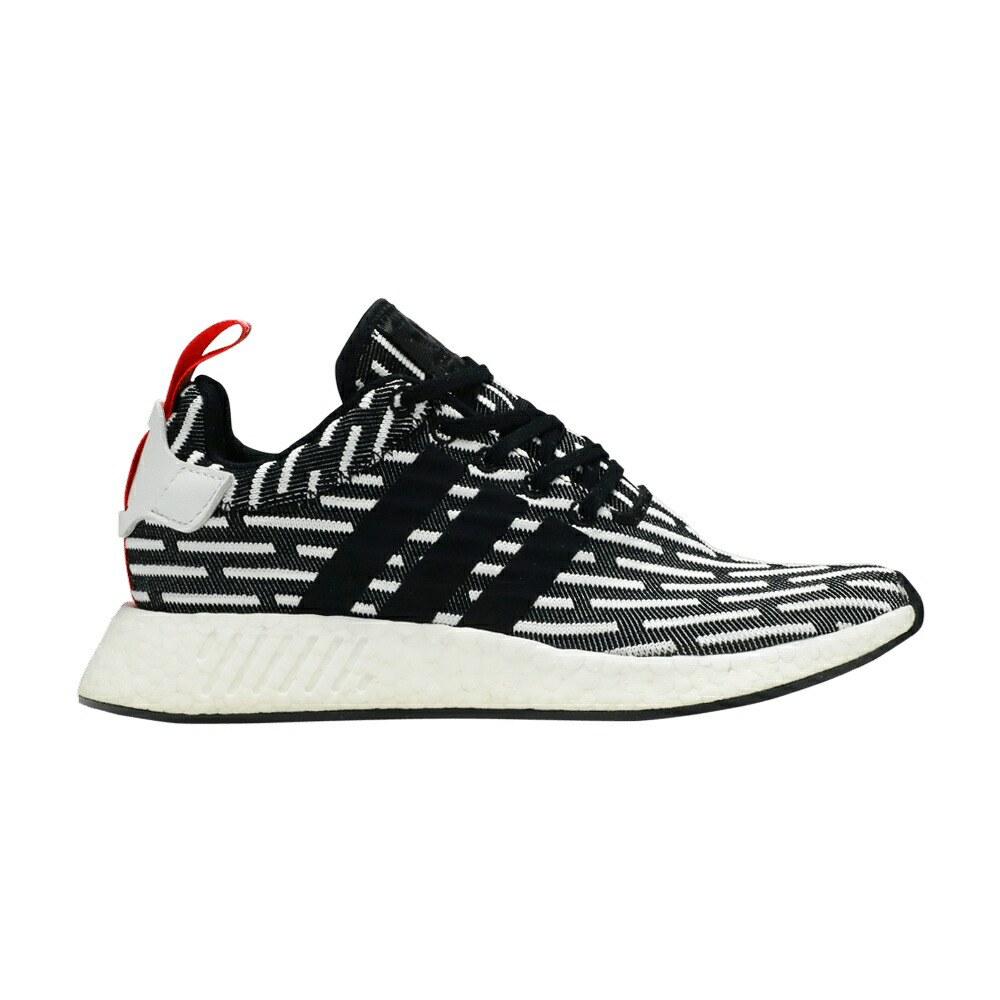 アディダス 黒色 ブラック コア 白色 ホワイト NMD_R2 CORE STRIPE スニーカー メンズ ADIDAS PK BLACK / CORE BLACK FOOTWEAR WHITE
