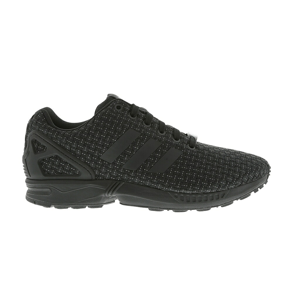 アディダス 黒いこと 黒いこと \u00273M REFLECTIVE\u0027 スニーカー メンズ ADIDAS ZX FLUX / BLACK BLACK SYELLO