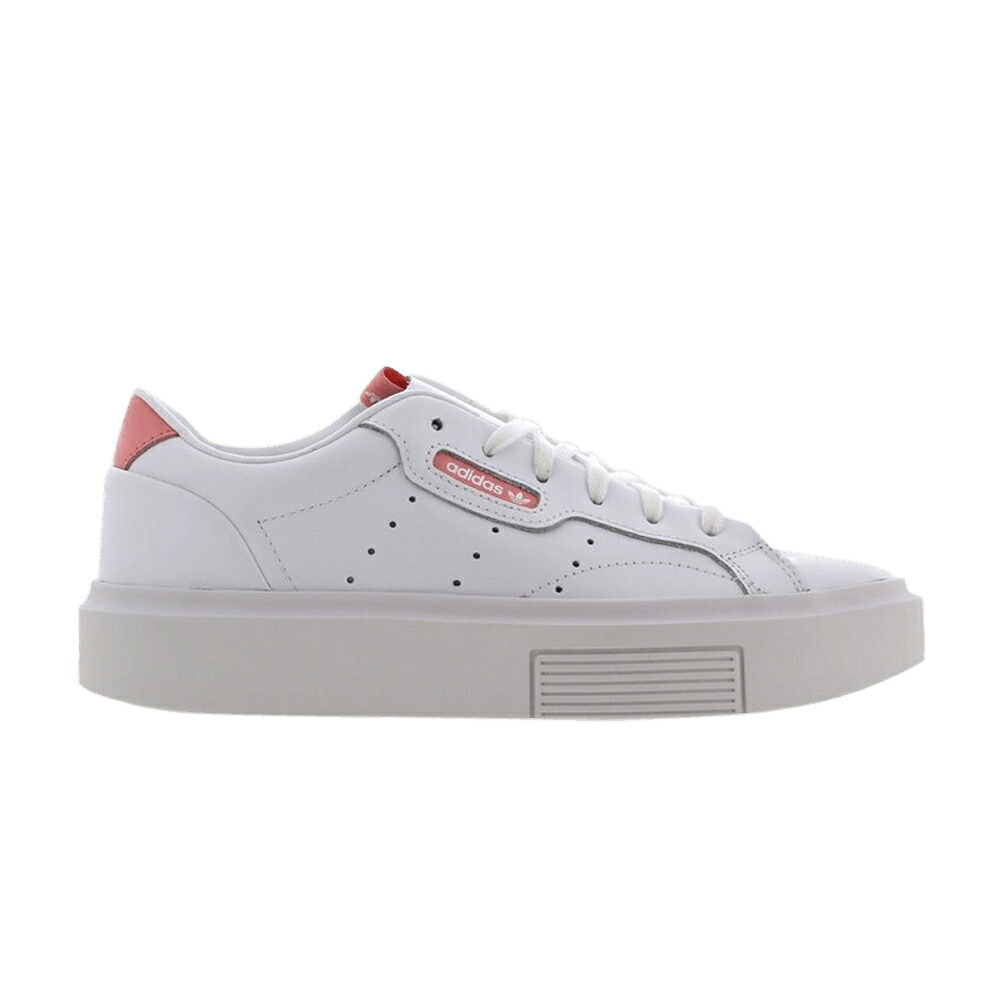 アディダス 白色 ホワイト 'WHITE ROSE' スニーカー レディース ADIDAS WMNS SLEEK SUPER TACTILE / FOOTWEAR WHITE CRYSTAL WHITE|スニケス