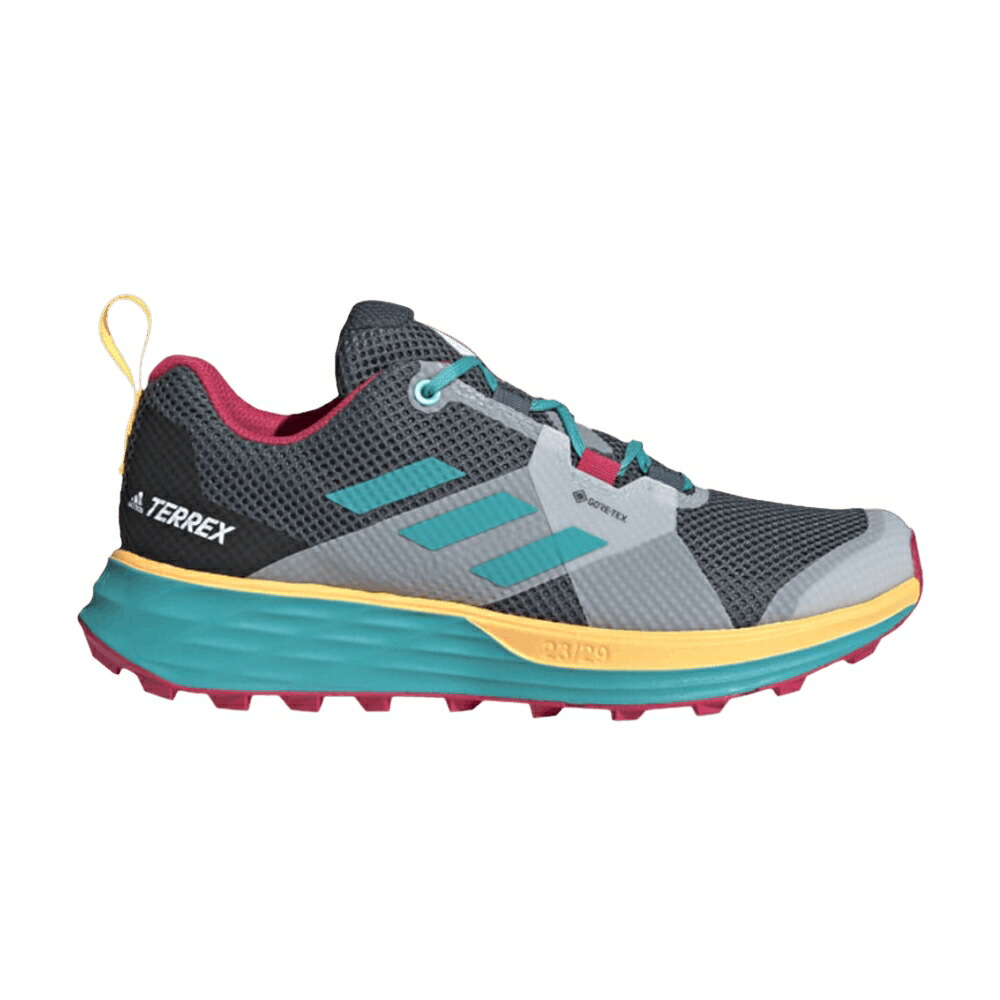 アディダス ゴアテックス アクア レガシー 青色 ブルー HI GOLD スニーカー レディース ADIDAS WMNS TERREX TWO GORE-TEX TRAIL RES AQUA / LEGACY BLUE HI RES AQUA SOLAR