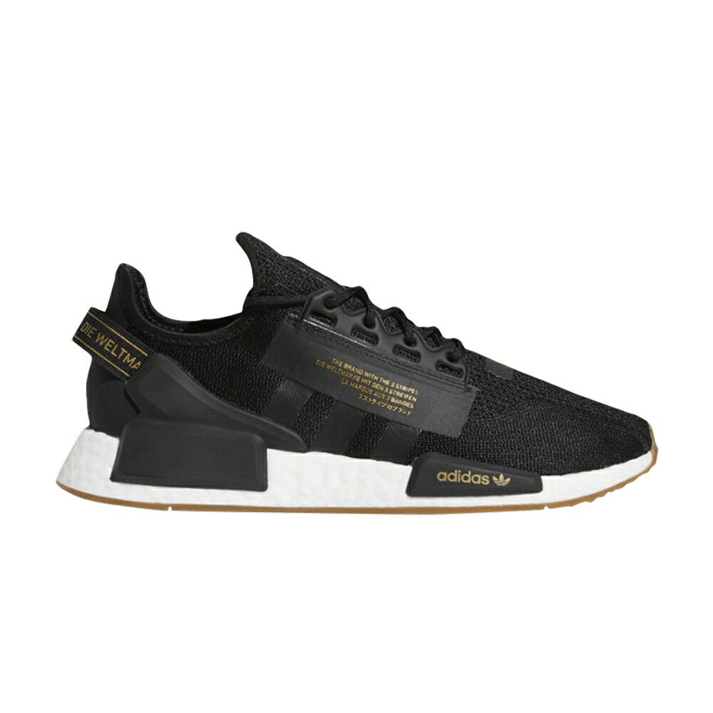 アディダス ゴールド コア 黒色 ブラック NMD_R1 'BLACK METALLIC' スニーカー メンズ ADIDAS V2 GOLD / CORE BLACK GOLD METALLIC GUM|スニケス