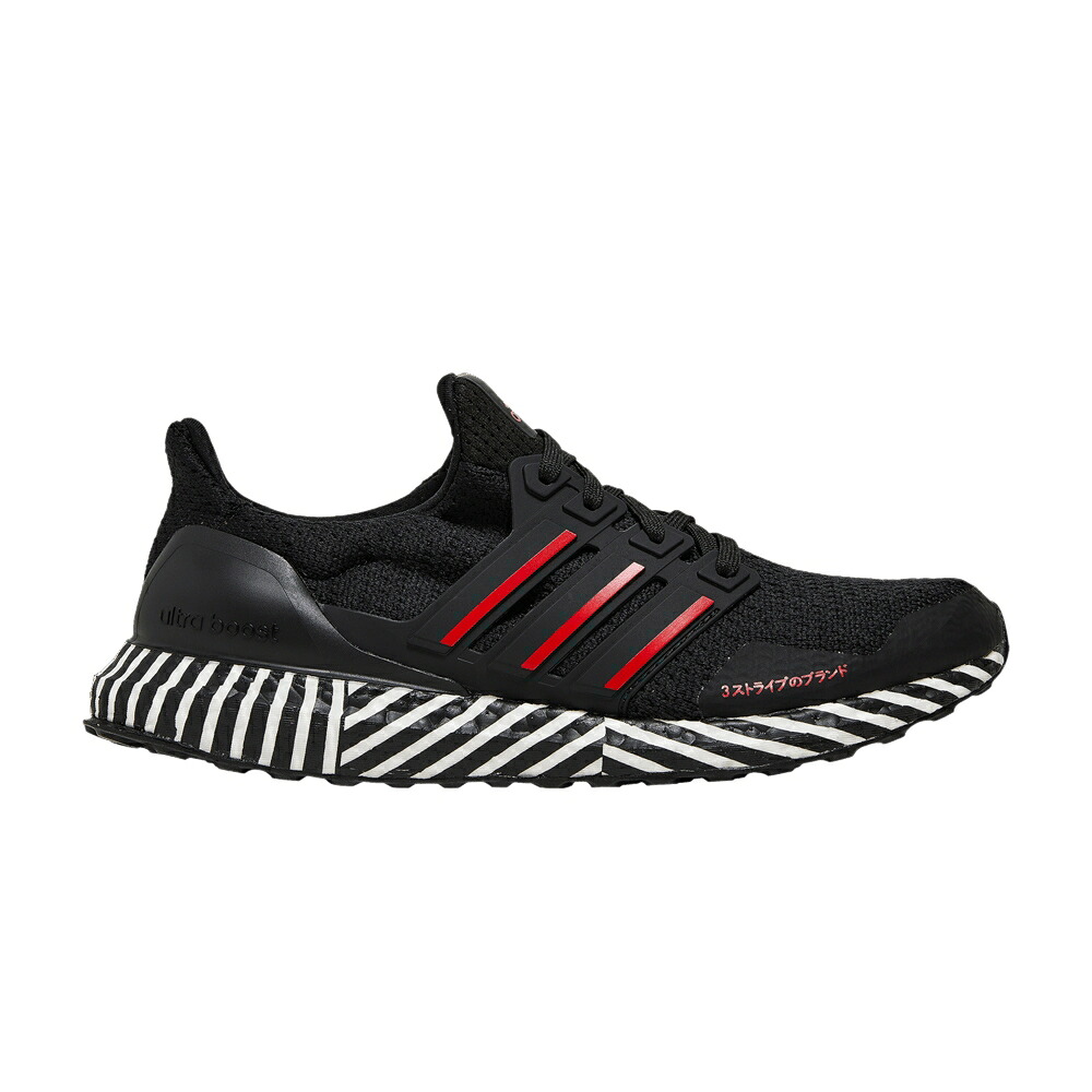 アディダス 中核グループ 黒いこと 黒いこと 白いこと 白いこと \u0027STRIPED BOOST\u0027 スニーカー メンズ ADIDAS ULTRABOOST / CORE BLACK SCARLET CLOUD WHITE