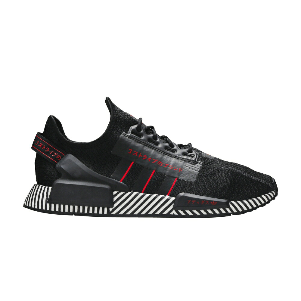 アディダス 中核グループ 黒いこと 黒いこと 白いこと 白いこと NMD_R1 \u0027DAZZLE BLACK\u0027 スニーカー メンズ ADIDAS V2 PACK - CORE / CORE BLACK SCARLET CLOUD WHITE