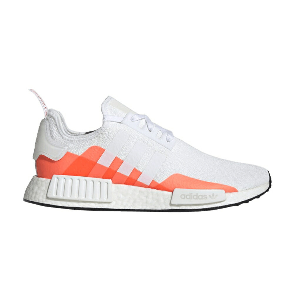 アディダス 白色 ホワイト NMD_R1 WHITE RED スニーカー メンズ ADIDAS SOLAR / CLOUD WHITE CLOUD WHITE SOLAR
