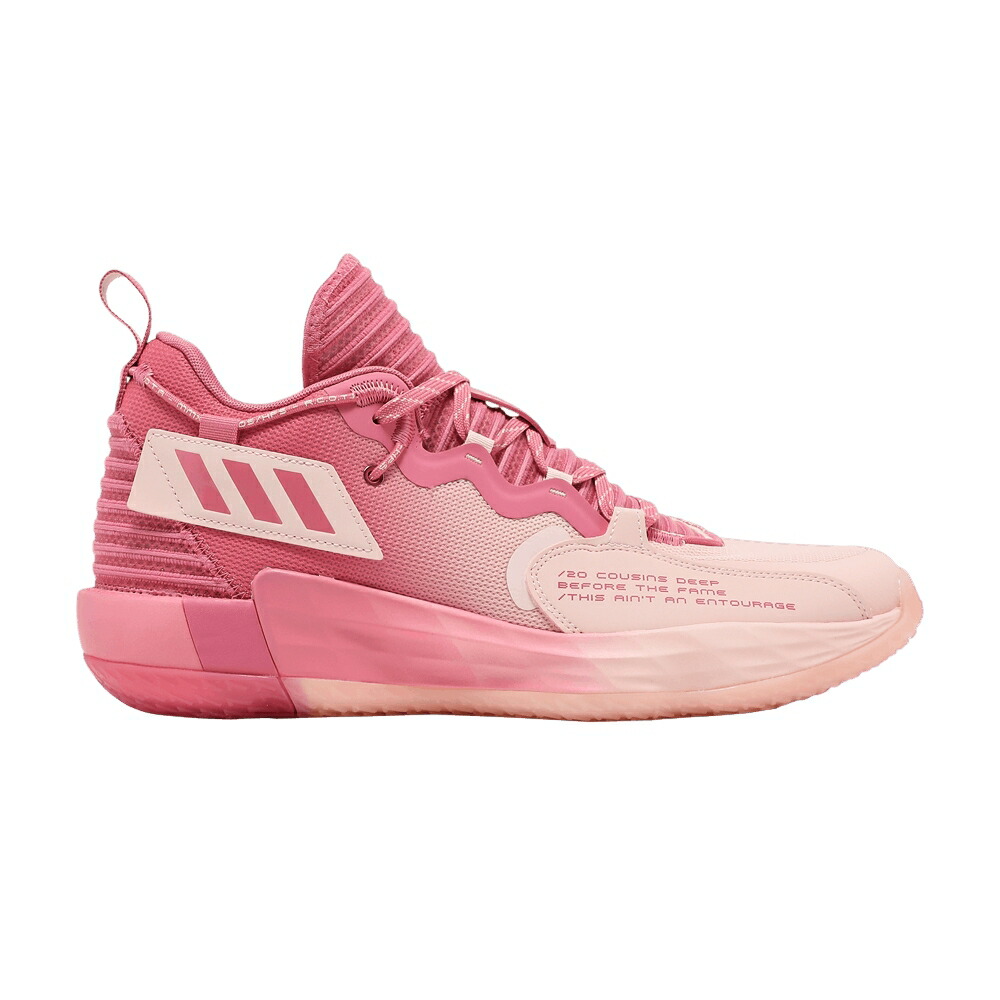 アディダス ローズ ピンク 白色 ホワイト D.O.L.L.A. スニーカー メンズ ADIDAS DAME 7 EXTPLY / ROSE TONE ICEY PINK CLOUD WHITE
