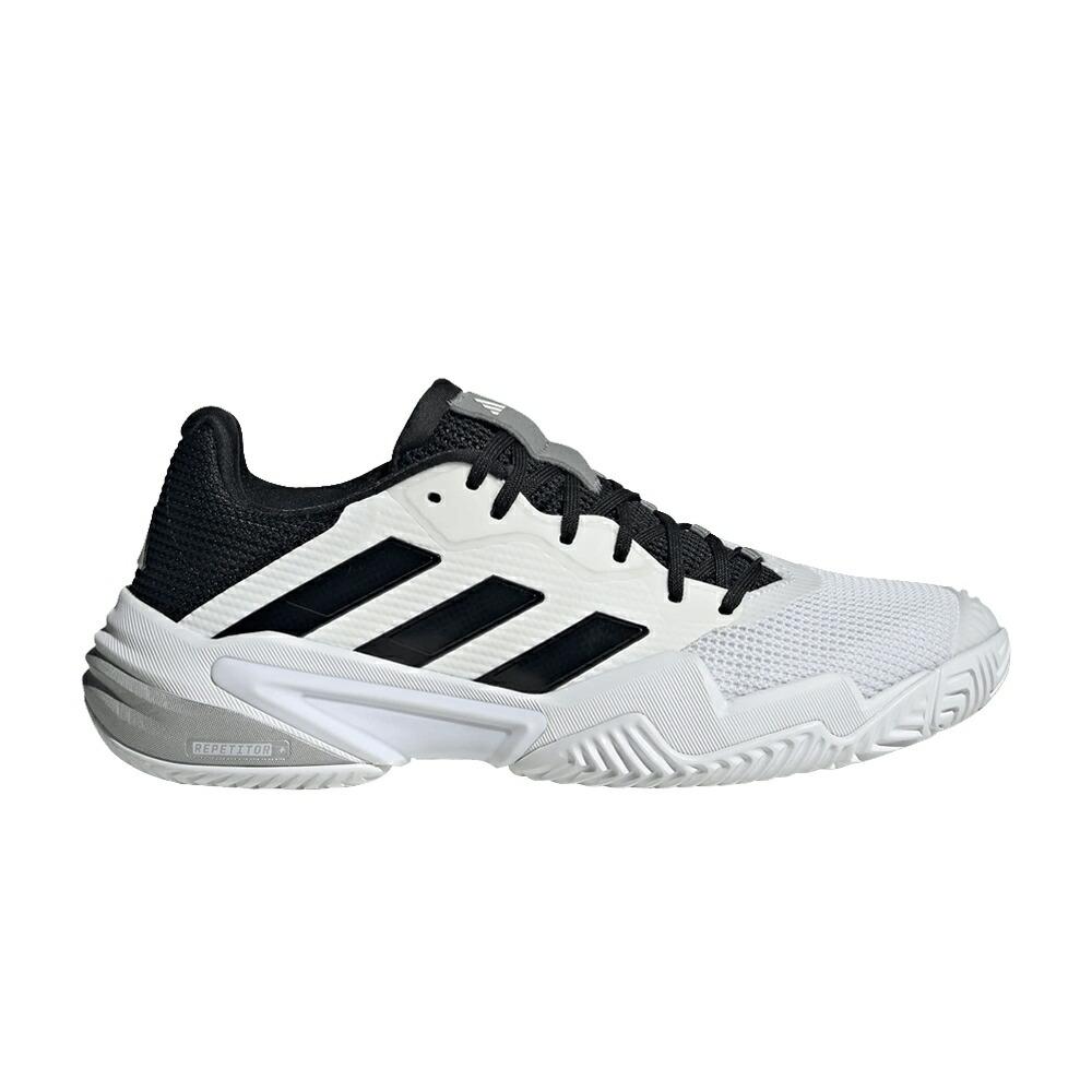 アディダス バリケード サーティーン 白色 ホワイト コア 黒色 ブラック 灰色 グレー WHITE BLACK スニーカー メンズ ADIDAS BARRICADE 13 / CLOUD WHITE CORE BLACK GREY