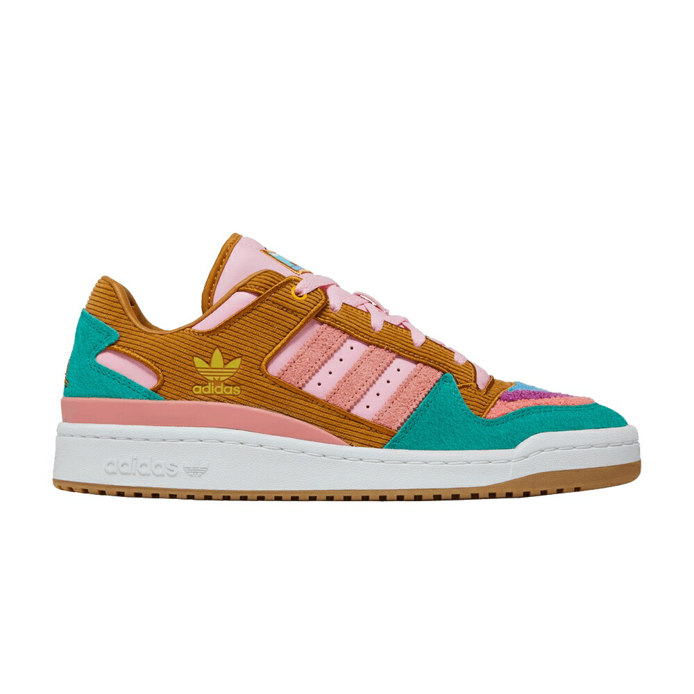 アディダス 討論会 サクラ色 白いこと 白いこと \u0027LIVING ROOM\u0027 スニーカー メンズ ADIDAS THE SIMPSONS X FORUM LOW / MESA TACTILE ROSE CLOUD WHITE