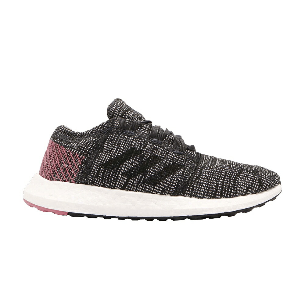 アディダス 黒色 ブラック ピンク スニーカー レディース ADIDAS WMNS PUREBOOST GO / BLACK PINK