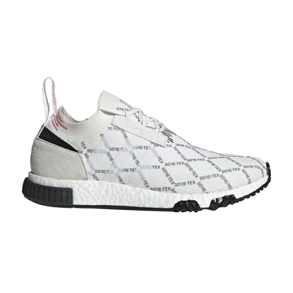 アディダス ゴアテックス 白いこと 白いこと ぼうぜん自失 NMD_RACER \u0027GORTEX PRINT\u0027 スニーカー メンズ ADIDAS GORE-TEX PRIMEKNIT \u0027GOR-TEX / CLOUD WHITE CLOUD WHITE SHOCK