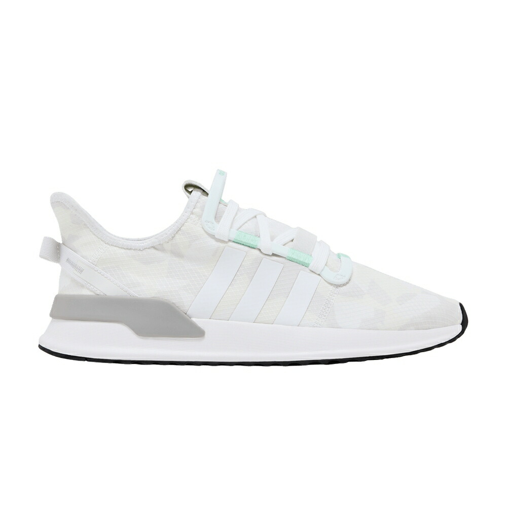 アディダス ラン 灰色 グレー 白色 ホワイト 緑 グリーン U_PATH WHITE CAMO スニーカー メンズ ADIDAS RUN / GREY TWO CLOUD WHITE BLUSH GREEN