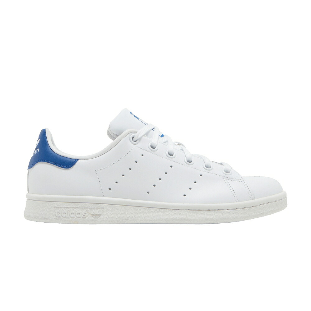 アディダス 白いこと 白いこと 立場し損ない \u0027WHITE BLUE\u0027 スニーカー メンズ ADIDAS STAN SMITH J / FOOTWEAR WHITE FOOTWEAR WHITE