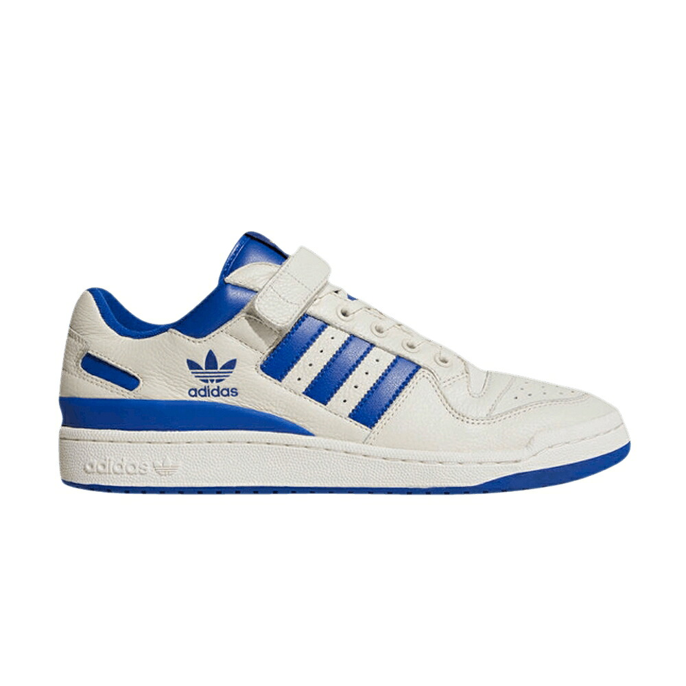 アディダス フォーラム 白色 ホワイト 青色 ブルー 'WHITE BLUE' スニーカー メンズ ADIDAS FORUM 84 LOW ROYAL / OFF WHITE ROYAL BLUE CLOUD WHITE｜スニケス