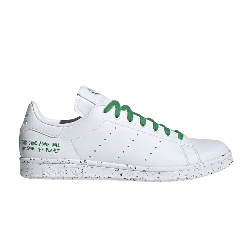 アディダス 寄せあわせ 白いこと 白いこと 緑 緑であること 視点仕損ない \u0027CLEAN GREEN\u0027 スニーカー メンズ ADIDAS STAN SMITH CLASSICS COLLECTION - WHITE / CLOUD WHITE CLOUD WHITE GREEN メンズ靴-靴
