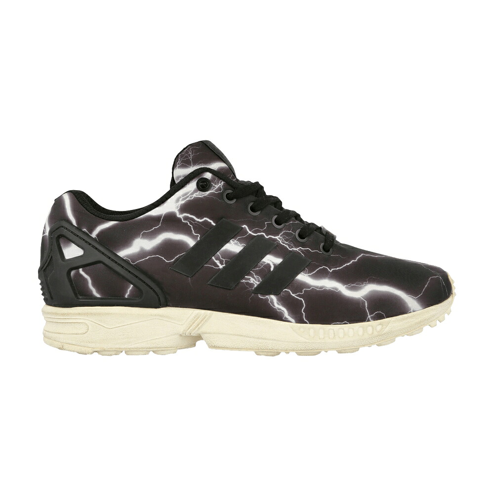 アディダス 黒いこと 黒いこと 白いこと 白いこと \u00278K LIGHTNING\u0027 スニーカー メンズ ADIDAS ZX FLUX BLACK ELEMENTS PACK - / BLACK CHALK RUNNING WHITE