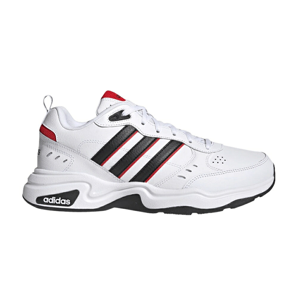 アディダス 黒いこと 黒いこと 白いこと 白いこと 中核グループ \u0027WHITE RED\u0027 スニーカー メンズ ADIDAS STRUTTER WIDE BLACK / CLOUD WHITE CORE BLACK ACTIVE